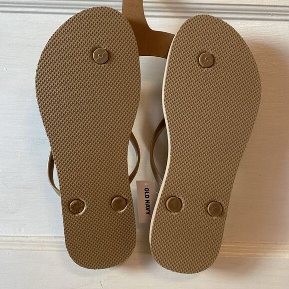 Old Navy Cheetah Leopard Flip Flops Print Size 7 - Picture 4 of 4